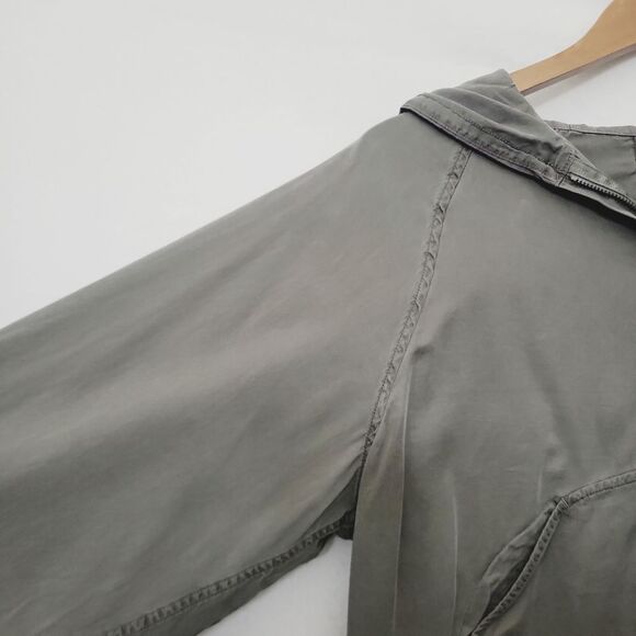 Lululemon City Stroll Hoodie Size 8? Tencel Woven Pullover Cinch Hem Half Zip - Picture 4 of 6